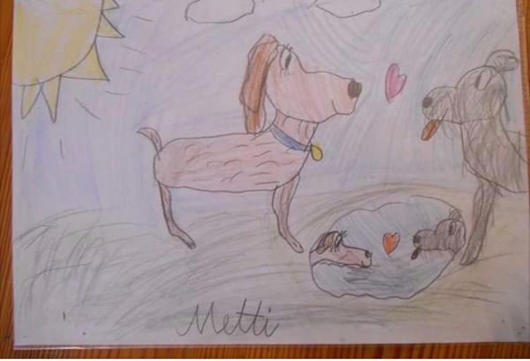 Metti rajza 8 évesen